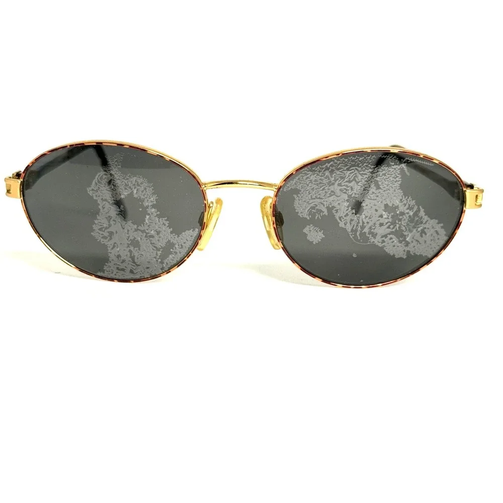 Yves Saint Laurent 4127 Y313 Vintage Oval Sunglasses Gold Tortoise‎ 55-19-135